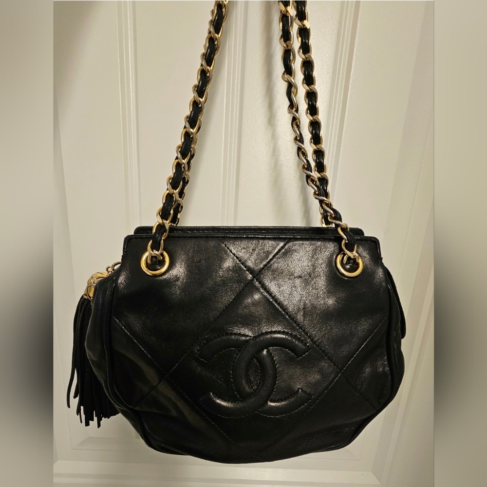 Chanel Quilted Black Shoulder Bag